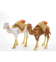Taşlı Tekli Deve Figürü Model 9 (Çok Renkli)