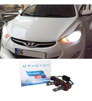 Hyundai Elantra Led Xenon Kısa Far Ampulü HB3 9005 Ultimate 9500 Lumens Yeni Seri Beyaz 2012+