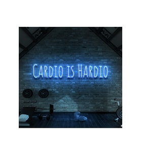 CARDIO IS HARDIO Yazılı Neon Tabela