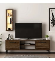 TV Ünitesi Cunda Ceviz LED Işıklı 150 cm