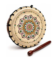 Şaman Davulu 30cm Motifli Şamanik Mandala Davulu