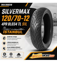 BİLLAS 120/70-12 TL DUBLEKS İSTANBUL SILVERMAX 4PR 51L BL034 SCOOTER LASTİĞİ DÖRT MEVSİM