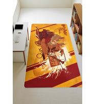 Modern Desenli Dijital Baskı Kaymaz Taban Çocuk ve Genç Odası Halısı H0763