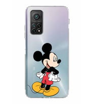 Xiaomi Mi 10T  Kamera Korumalı Kapak Mickey Mouse Tasarımlı Şeffaf  Kılıf