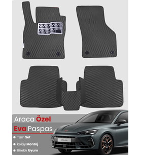 CUPRA LEON (2024-2025) Uyumlu EVA Paspas Tam Set–Araca Özel,Su Geçirmez,Kolay Montaj