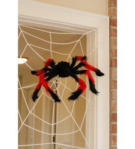Halloween Örümcek Figür 50 Cm Siyah-Kırmızı