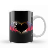 Heart Eavil Heat Kupa Bardak Porselen