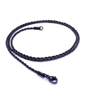 Moncuk Design Sarmal Halat Çelik Kolye 2Mm 3351CEK027