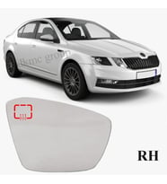 OCTAVİA SEDAN 2017-2020 MODEL ARASI UYUMLU SAĞ YOLCU TARAFI DIŞ AYNA CAMI ELEKTRİKLİ ISITMALI