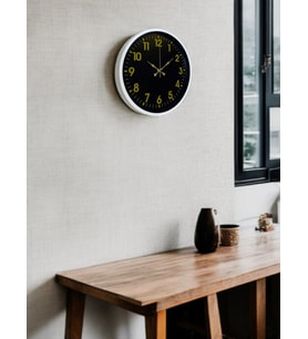 36 Cm Beyaz Klasik Duvar Saati (Standart)