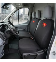 Ford Transit Siyah Penye Oto Koltuk Kılıfı - RED BULL Baskılı