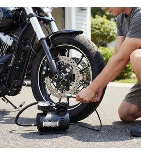 Durukar® 300 PSI Güçlü Taşınabilir Hava Kompresörü–Araba, Motosiklet, Bisiklet ve Top Şişirme İçin Ç