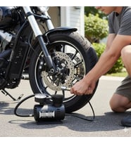 Durukar® 300 PSI Güçlü Taşınabilir Hava Kompresörü–Araba, Motosiklet, Bisiklet ve Top Şişirme İçin Ç