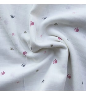 Müslin Örtü 75x85 Ağız Bezi Hediyeli (Mor-Pembe)