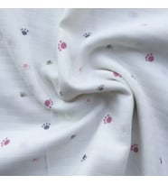 Müslin Örtü 75x85 Ağız Bezi Hediyeli (Mor-Pembe)