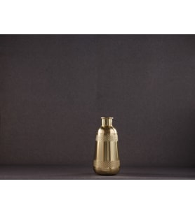 İron Flower Pot Small Ma6361 Gold Vazo Standart - Gold