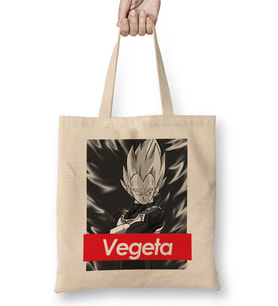Dragon Ball Z Vegeta Red Band Logo Bez Çanta Uzun Saplı