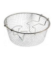 New and Single Krom Paslanmaz Cips Kızartma Teli Hareketli 22 Cm Tencere Teli