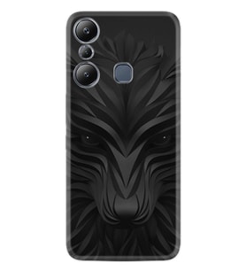 Infınix Hot 20i Kılıf Resimli Desenli Baskılı Silikon Black Fox 1325