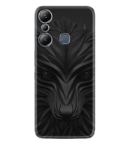 Infınix Hot 20i Kılıf Resimli Desenli Baskılı Silikon Black Fox 1325