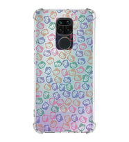 Xiaomi Redmi Note 9 Köşe Korumalı Antişok Kapak Hello Kitty Tasarımlı Şeffaf Silikon Kılıf