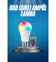 Ayarlanabilir Parlaklık Rgb Led Ampul Beyaz Lamba Ve Renkli Ampul