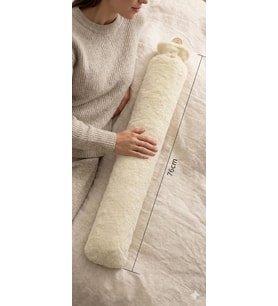 Peluş Kılıflı Uzun Sıcak Su Torbası 76 cm - Yumuşak Dokulu 2500 ml Kapasiteli Torba