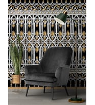 Dreamwall Metal Görünümlü Isı Ve Ses Yalıtımlı  Sağlıklı Tekstil Duvar Kağıdı (Siyah)