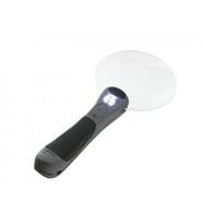 2 Led Işıklı 2.5X-90Mm Okuma Büyüteç