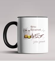 Kişiye Özel Kimya Öğretmeni Temalı Siyah Renk Kupa Bardak 5 (Siyah)