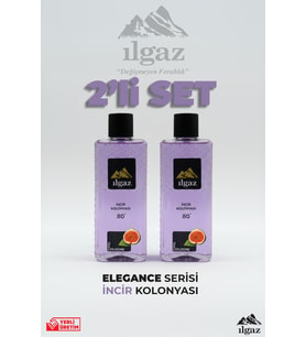 Ilgaz İncir Kolonyası 2'li Set 80 Derece 400 ml Elegance Series