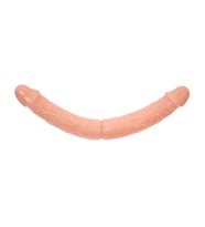 River World Çift Taraflı Kullanılabilen 36 cm'lik Kıkırdaklı İki Yönlü Esnek Dildo Pe nis
