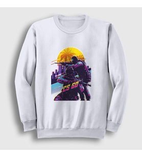 Presmono Unisex Beyaz Sun Oyun Counter Strike Cs Go Sweatshirt 327398tt