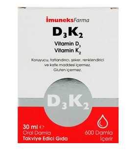 Imuneks Vitamin D3 + K2 30 ml Damla