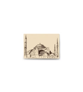 Ayasofya Çizimli Premium Kanvas Tablo