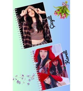 Jiso blackpink defter seti 2 adet A4 boyutu 21*30 çizgili + kareli 60 syf