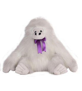 Tüylü Goril Beyaz Peluş 75 cm