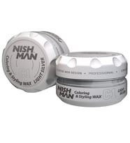 NISHMAN C1 Saç Şekillendirici Beyaz Kapatıcı Wax / % 40 Doğal Beyaz Kapama 100 ML