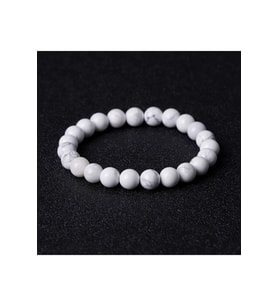 Unisex 8mm Havlit Doğal Taş Bilekliği
