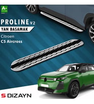 S-Dizayn Citroen C5 Aircross 2 Hybrid Benzinli OEM Still Pro V2 Aluminyum Yan Basamak 193 Cm 2025 Üzeri A+ Kalite