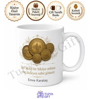 Numismat Hediyesi Kişiye Özel Baskılı Kupa Bardak Koleksiyoncu Hediye