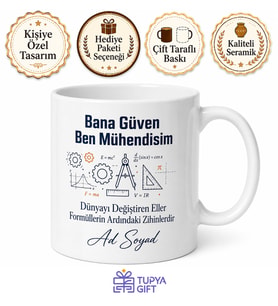 Trust Me I'm An Engineer Bana Güven Mühendisim Yazılı Kupa Bardak Hediye