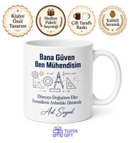 Trust Me I'm An Engineer Bana Güven Mühendisim Yazılı Kupa Bardak Hediye
