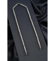 Hematit Doğal Taş Mat Açık Gri Kare Kesim 4x4mm Dizi [AA]