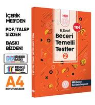 6.Sınıf MEB Beceri Temelli Testler 2. Kitap Örnek Soru Bankası (Renkli Baskı) BASKI ÜCRETİ