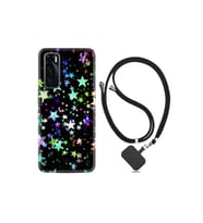 Vivo Y70 Kılıf Silikon Desen Boyun Askılı Yıldızlar 1601