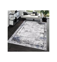Rovigo Home Dijital Baskı Yıkanabilir Kaymaz Taban Salon Halısı  RVG0683 (Gri)