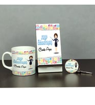 Sınıf Öğretmeni Üçlü Set (Kupa + Telefon Standı + Anahtarlık) 003