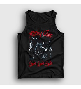 Presmono Unisex Siyah Girls Mötley Crüe Atlet 167093tt