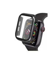 Watch 38mm Camlı Kasa Ekran Koruyucu - Siyah Diğer